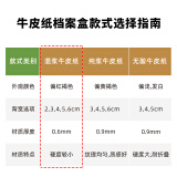 得力(deli)60mm混漿250g牛皮紙檔案盒 文件盒 檔案盒5620